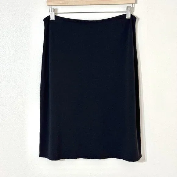 Vtg 90s Y2K Old Navy Stretch Pencil Skirt Witchy Whimsigoth Capsule Grunge Black - Picture 1 of 10